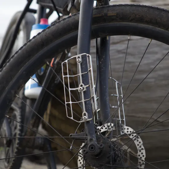 Fauna Cargo Cage mounted on a bicycle